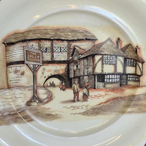 LANCASTER Square Plate "The Jolly Drover" - Picture 4 of 9